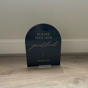 Acrylic Guest Book Sign